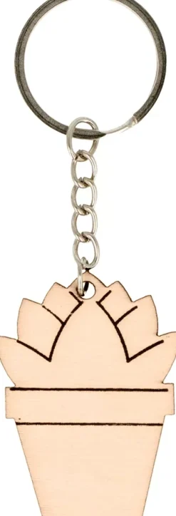 Discount Llavero de Madera Cactus Life is Simple Maderas