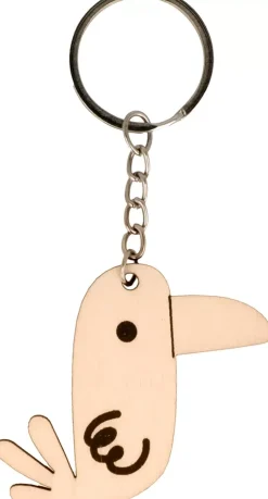 Clearance Llavero de Madera Pájaro Safari Maderas