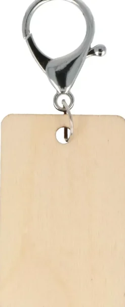 Outlet Llavero de madera Rectangular Bisutería