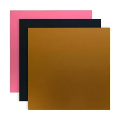 Best Lámina metalizada Black, Gold, Pink para grabado Curio Silhouette