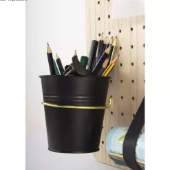 Outlet Maceta metálica grande para Pegboard Pin and Peg Organización