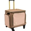 Clearance Maleta Rolling Bag - Pink & Taupe We R Memory Keepers Organización