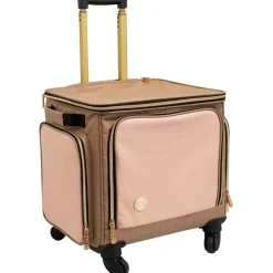 Clearance Maleta Rolling Bag - Pink & Taupe We R Memory Keepers Organización
