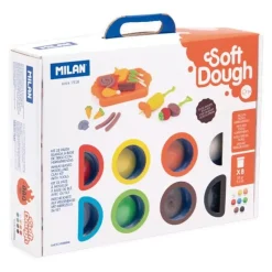Hot Maletín 8 botes pasta blanda Soft Dough Barbacoa 59g Pastas Moldeables