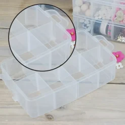Hot Maletín de almacenamiento con separadores y tres pisos Organización