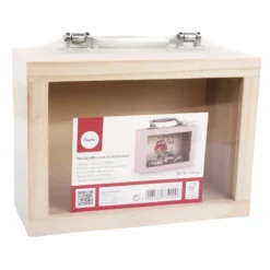 Clearance Maletín de madera con ventana Maderas