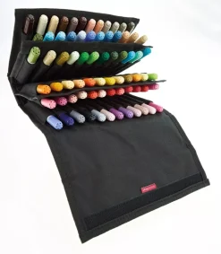Clearance Maletín de tela negro para 72 rotuladores Rotuladores|Telas, Sedas Y Fieltro
