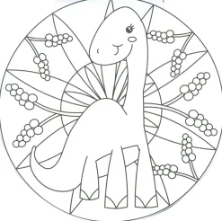 Mandalas de unicornios 01 Infantil|Colorear