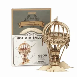 Hot Maqueta globo aerostático de madera Classical 3D Maquetas Y Modelismo