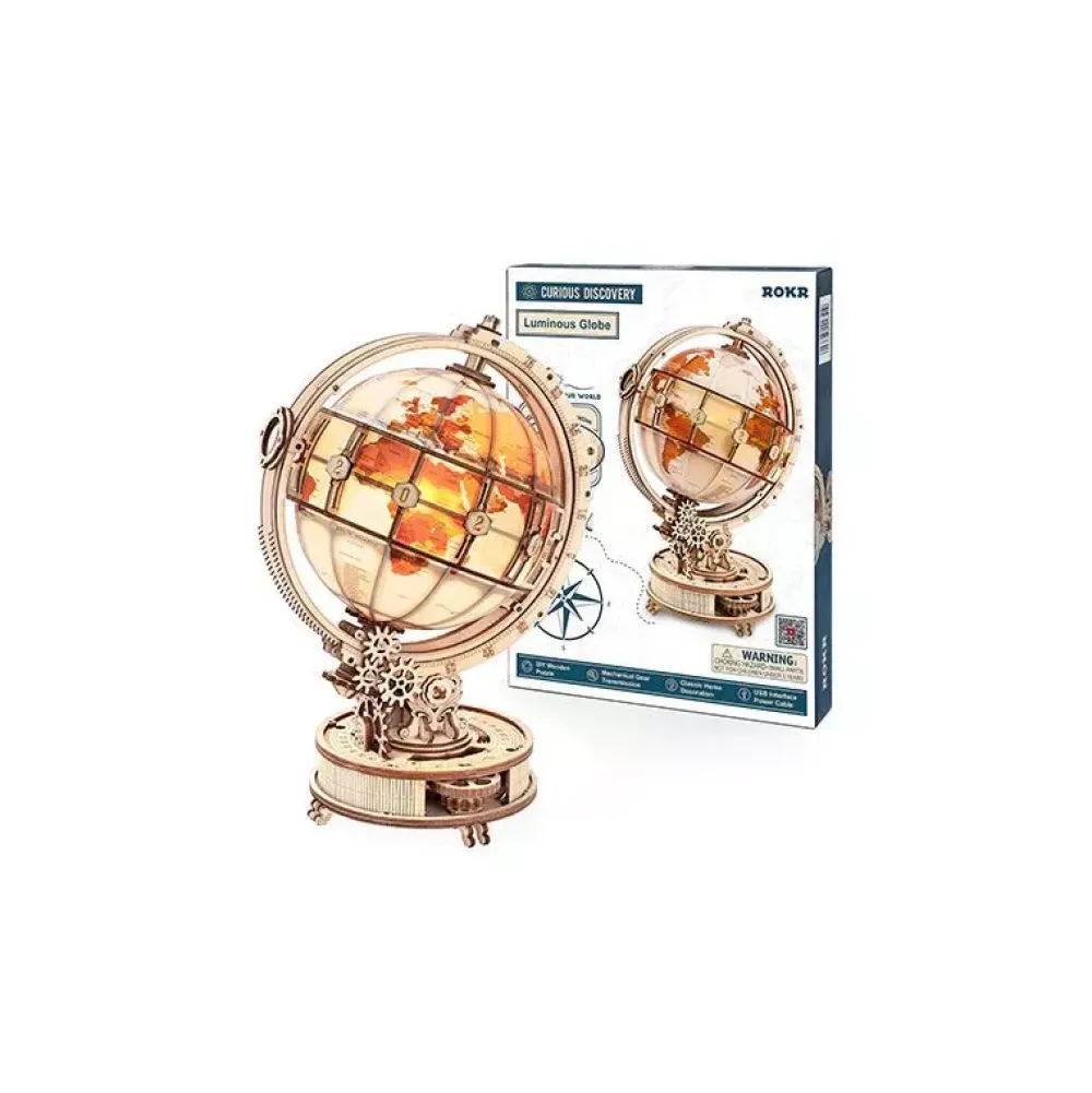 Online Maqueta globo terráqueo luminoso de madera Classical 3D Maquetas Y Modelismo