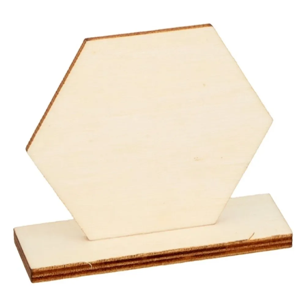 New Marcasitios de madera Hexágono Maderas