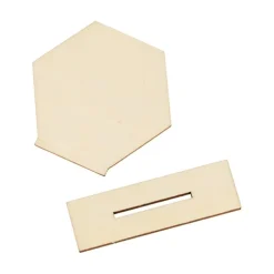 New Marcasitios de madera Hexágono Maderas