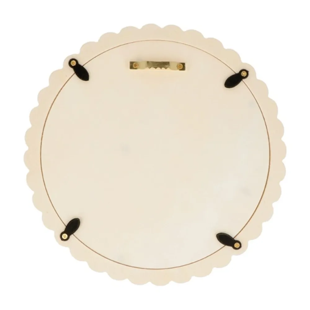 Best Marco de madera Círculo Festoneado 25cm Maderas