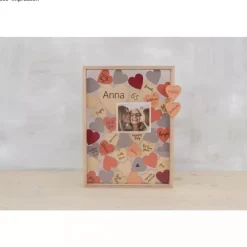 Hot Marco Para Firmas de Madera con Corazones Maderas