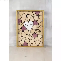 Hot Marco Para Firmas de Madera con Corazones Maderas