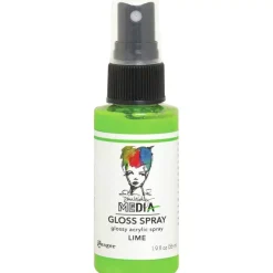 Media Gloss Spray Dina Wakley Lime 56ml Pinturas Acrílicas