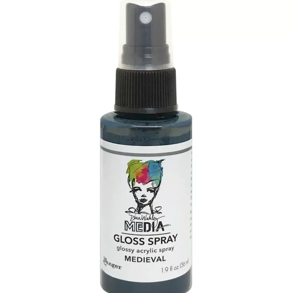Outlet Media Gloss Spray Dina Wakley Medieval 56ml Pinturas Acrílicas