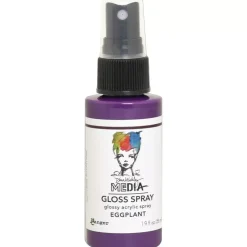 Sale Media Gloss Spray Dina Wakley Eggplant 56ml Pinturas Acrílicas