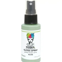 Hot Media Gloss Spray Dina Wakley Aloe 56ml Pinturas Acrílicas