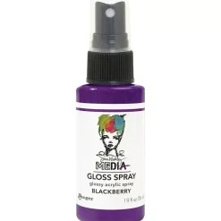 New Media Gloss Spray Dina Wakley Blackberry 56ml Pinturas Acrílicas