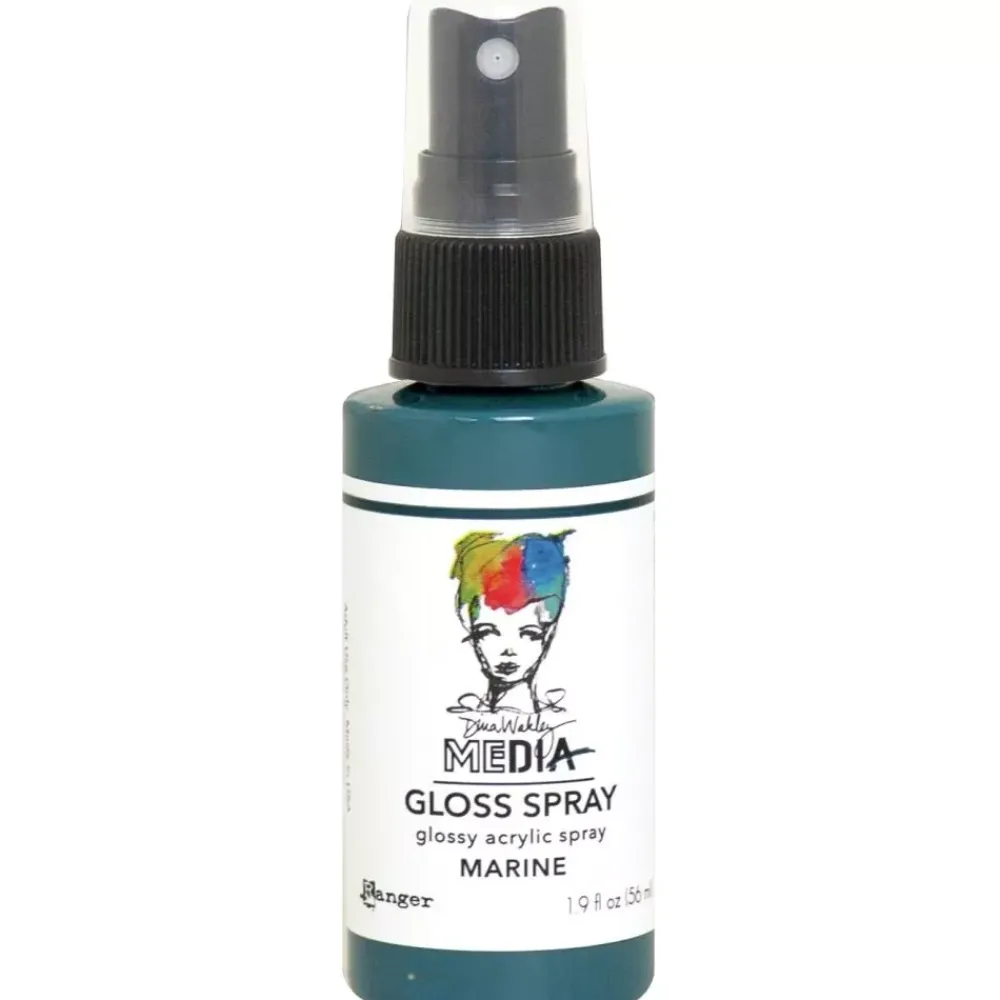 Outlet Media Gloss Spray Dina Wakley Marine 56ml Pinturas Acrílicas