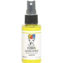 Sale Media Gloss Spray Dina Wakley Lemon 56ml Pinturas Acrílicas