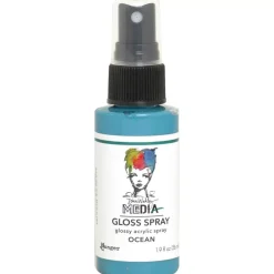 Clearance Media Gloss Spray Dina Wakley Ocean 56ml Pinturas Acrílicas