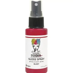 Online Media Gloss Spray Dina Wakley Ruby 56ml Pinturas Acrílicas