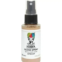 Best Media Gloss Spray Dina Wakley Apricot 56ml Pinturas Acrílicas