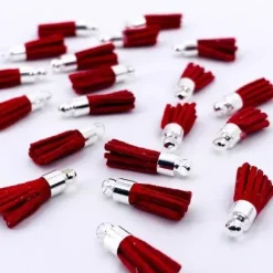 Sale Mini Borlas Cherry Telas, Sedas Y Fieltro