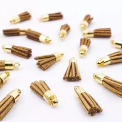 Best Mini Borlas Light Sparkle Biscuits Telas, Sedas Y Fieltro