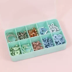 Outlet Mini Caja con 10 Compartimentos Turquesa Organización