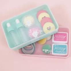 Outlet Mini Caja con 10 Compartimentos Turquesa Organización