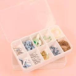 Mini Caja Con 10 Compartimentos Blanca Organización