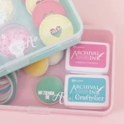 Online Mini Caja con 10 Compartimentos Rosa Organización
