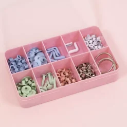 Online Mini Caja con 10 Compartimentos Rosa Organización