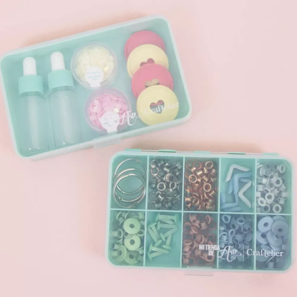 Sale Mini Caja Rosa Organización
