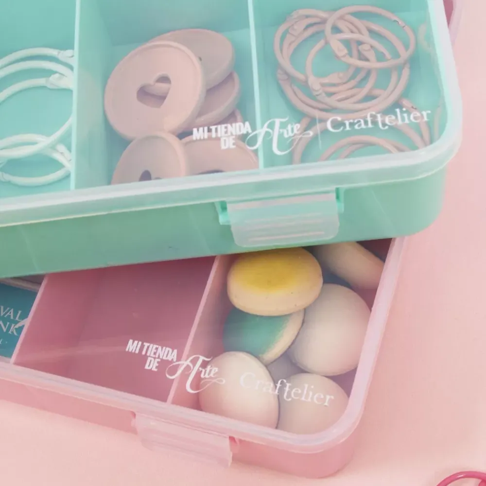 Sale Mini Caja Rosa Organización