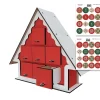 Online Mini Calendario de Adviento Tiny rojo y blanco Navidad|Calendarios De Adviento