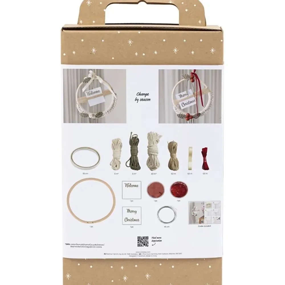 Mini Kit Artigianale Macramé Ghirlanda Macramé