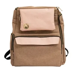 Outlet Mochila Crafter's Backpack Taupe & Pink We R Memory Keepers Organización