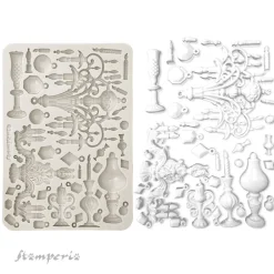 Hot Molde de silicona Candelabro Masquerade A5 Herramientas Para Modelado