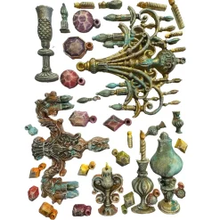 Hot Molde de silicona Candelabro Masquerade A5 Herramientas Para Modelado