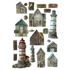 Clearance Molde de silicona Casitas y Faros Silent Sea A5 Herramientas Para Modelado