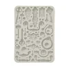 Clearance Molde de silicona Cerraduras Romantic Golden Harmony Herramientas Para Modelado|Pastas Moldeables