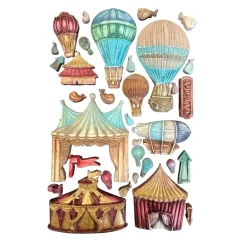 Clearance Molde de silicona Circo y Globos Alice in Christmas 15x21cm Herramientas Para Modelado