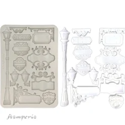Best Molde de silicona Farolas y Carteles Art of Travelling A5 Herramientas Para Modelado