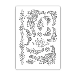 Molde de silicona Flores Precious A5 Herramientas Para Modelado