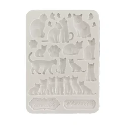 Molde de silicona Gatos Orchids and Cats A5 Herramientas Para Modelado