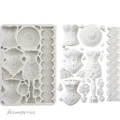 Best Molde de silicona Maniquís y Corsés Old Lace Herramientas Para Modelado|Pastas Moldeables